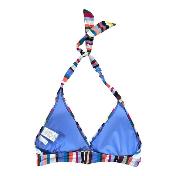 Anne Cole Colorful Striped Swim bikini top sz L nwt,013 - Picture 2 of 2